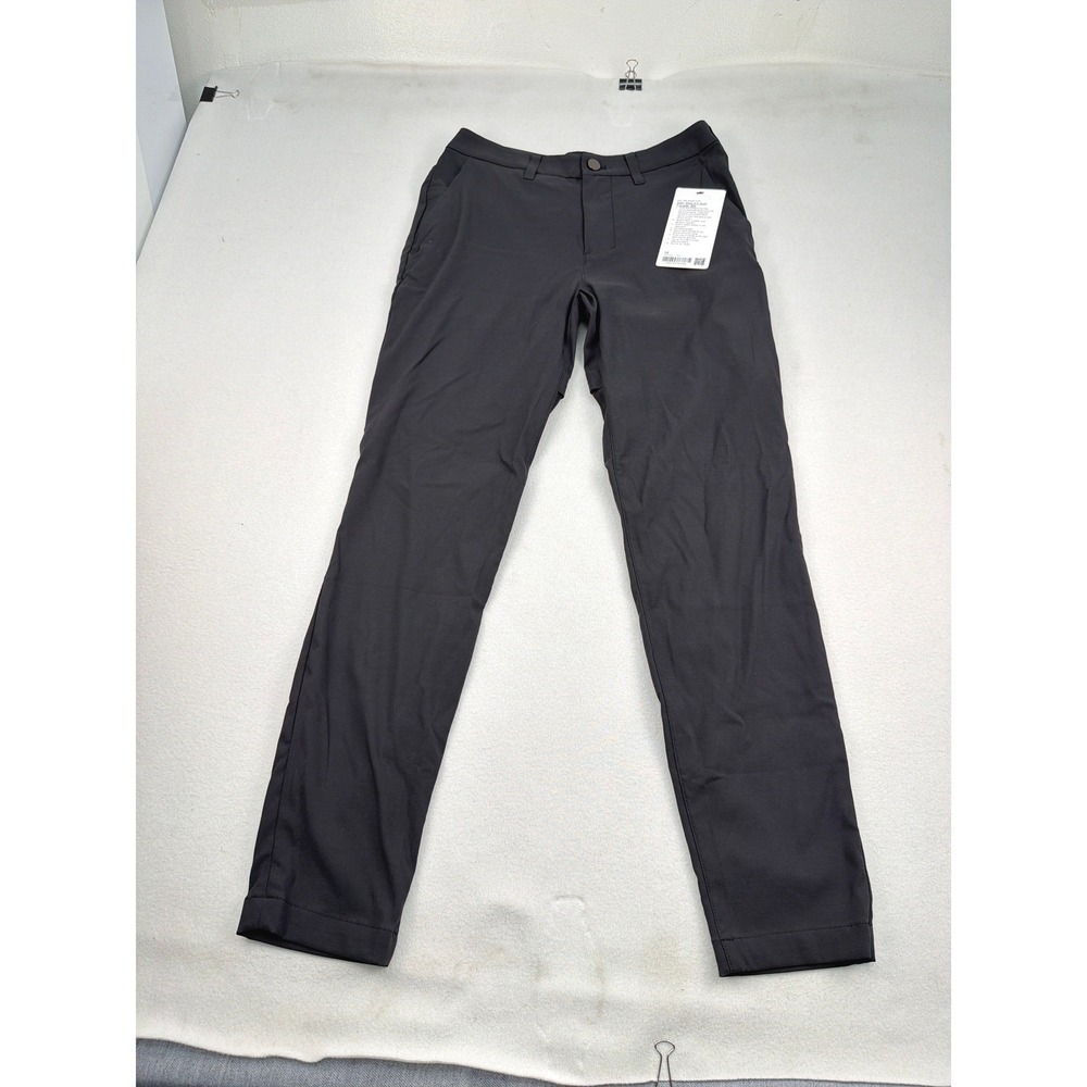 Lululemon ABC Slim Fit Golf Trouser 30L Black Mens 28 LM5AWWS Pants NEW